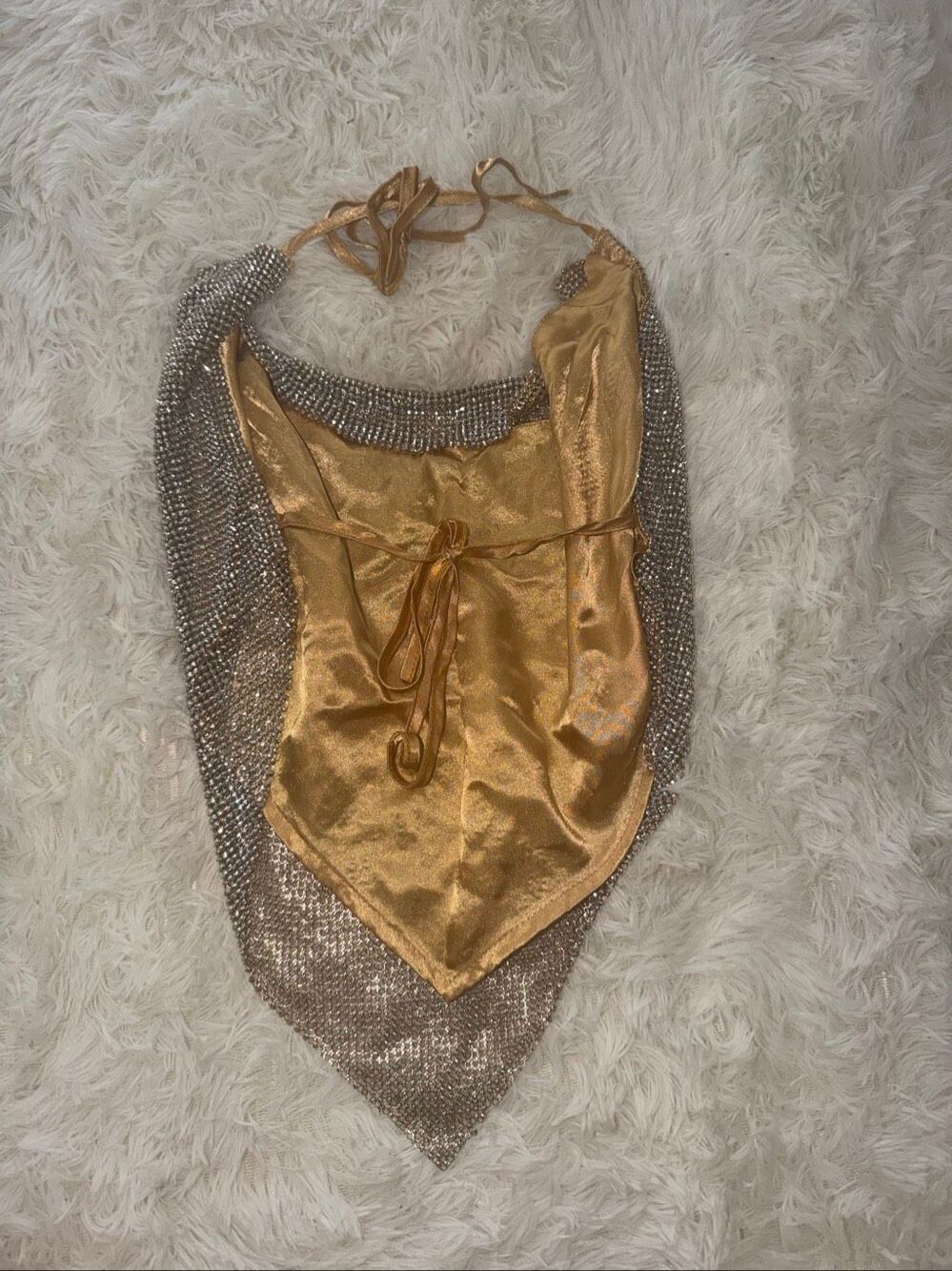 Sparkly open back shirt one size fits all - Picture 3 of 4
